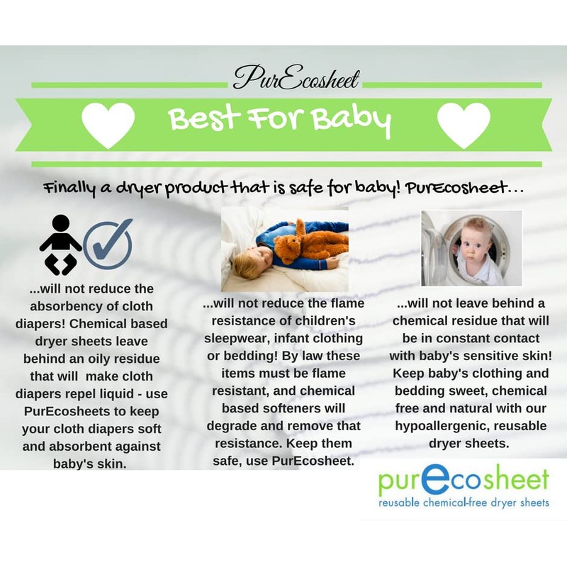 Purecosheet - Reusable Dryer Sheets | Cost effective (500+ loads),