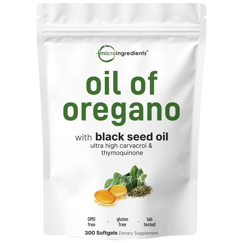 Micro Ingredients Aceite de orégano con aceite de semilla negra,