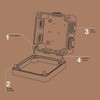 Powertool IP55 Electrical Junction Box Weatherproof for Projects, Instruments, Opening