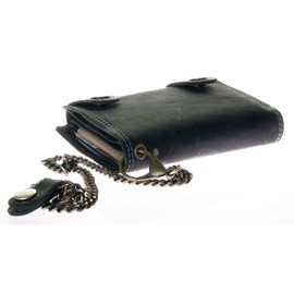 FLW-Wild Men's Grey Biker's Wallet with 18 Inches Long Chain to Hang