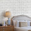 MelunMer Grey Leaf Peel and Stick Wallpaper Boho Gray Contact