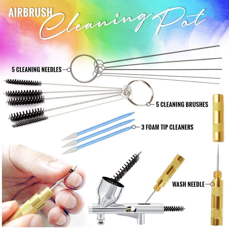 Airbrush Cleaner Kit With Brush Cleaner Solution - Ultimate Airbrush
