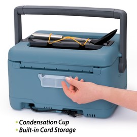 Presto 06017 8-Quart Nomad Traveling Slow Cooker, Blue