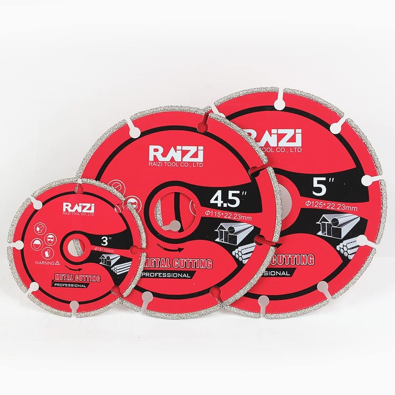 Raizi 125mm Professional Diamond Metal Cutting Disc Blade for Steel