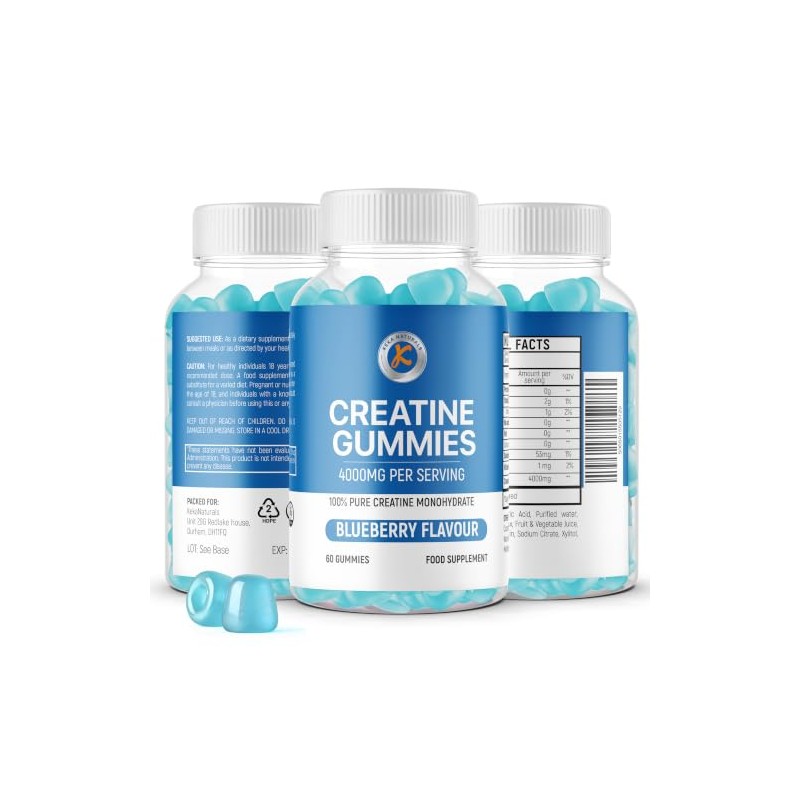 Creatine Gummies 4000mg for Men & Women - 60 Gummies