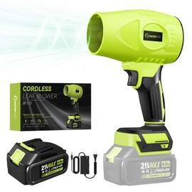 Sakerplus Portable Dust Cleaner, Leaf Blower Cordless, Handheld Blower, Hand Blowers for Lawn Care, Patio Cleaning, Leaves and Dust Blowing, 4.0Ah Battery and Charger Included (1 Battery)