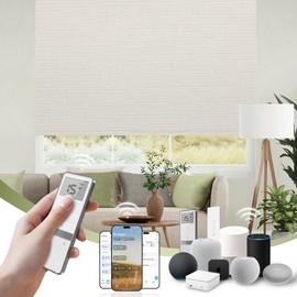 100% Blackout Motorized Blinds with Remote, Custom Roller Shades