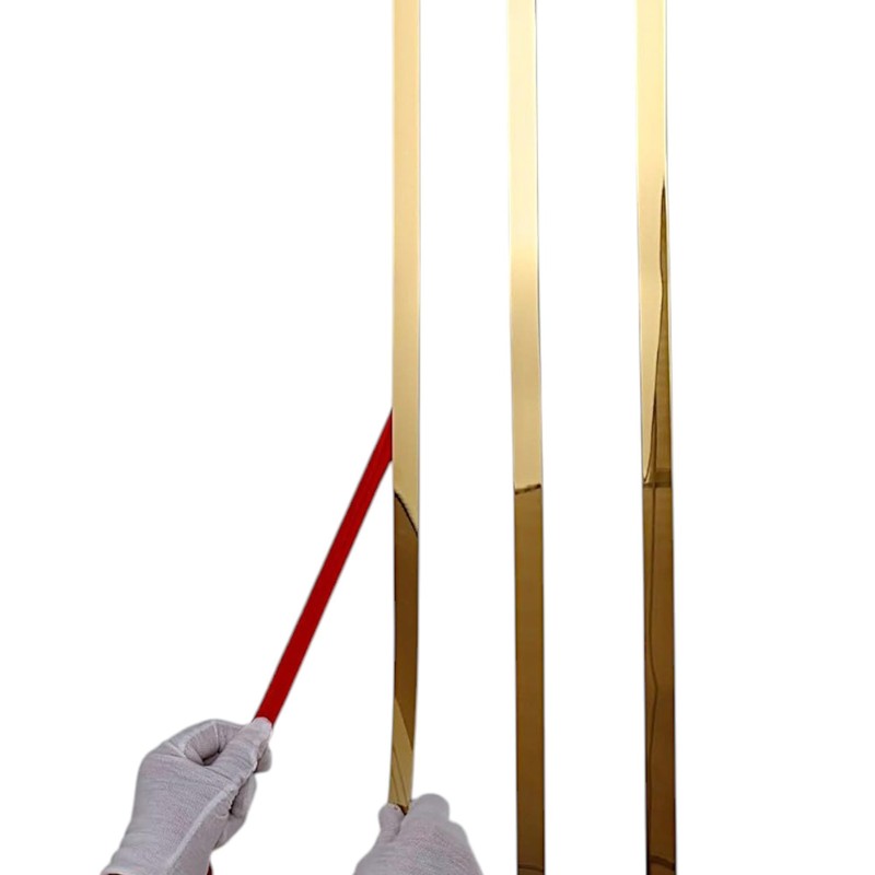 Gold Self-Adhesive Mirror Molding Trim Set, 3 Rolls 16.4 ft
