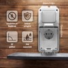 MaxEarn Outdoor Socket with Switch, IP66 Waterproof Outdoor Socket Surface-Mounted