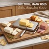 Cheese Slicer Board with Wire, Stainless Steel Cheese Cutter with