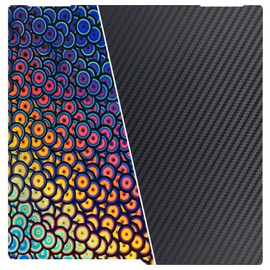 430x430mm for Kobra 3 Max Build Plate Smooth PET PEK Double Sides Spring Steel Bed Magnetic Flex Sheet for Anycubic Kobra 3 Max Combo Accesseries 3D Printer