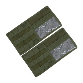 PACKOVE 2-Piece Visor Storage Organizer Pockets Visor Organizer Clip Auto Car Sunshade Organizer Bag Sunglasses Holder Included