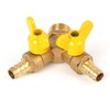 Soytich YV06 2-Way Y-Splitter 1/2 Inch with Shut-off Valves for