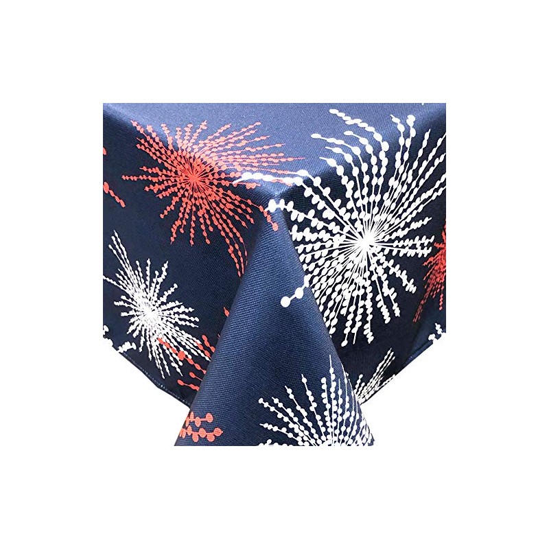 CAIT CHAPMAN HOME COLLECTION Red White Blue Celebration Fireworks Easy-Care