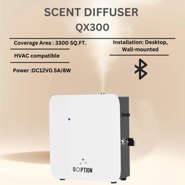 Ultimate HVAC Diffuser - Home Fragrance System - Scent Machine for Whole House - Commercial Diffuser Machine Coverage up to 3300sq ft - No Water Needed - Natural & Safe - Control Bluetooth (White)