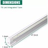 SZHLUX 10 Pack LED Shop Light 4FT 42W 5000K Daylight