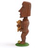 Rotary Hero Moai Bubbling Moai and Puppy, Height 5.9 inches