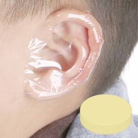 UOUYOO 100 Pcs Baby Shower Ear Covers for Newborn,Disposable Ear Protectors Waterproof Ear Covers,Disposable Ear Protectors Waterproof for Bathing for Shower, Bathing