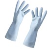 Kitchen Washing Gloves, PVC Waterproof Household Gloves for Bathroom (S)