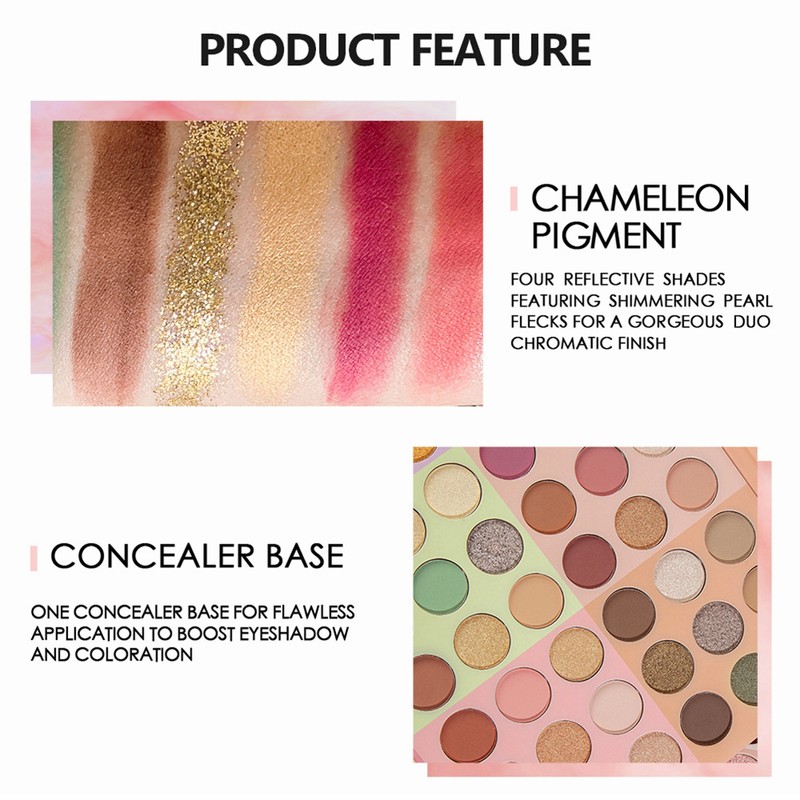 54 Colors Matte Eye Shadow Palette Shine Nude Make up