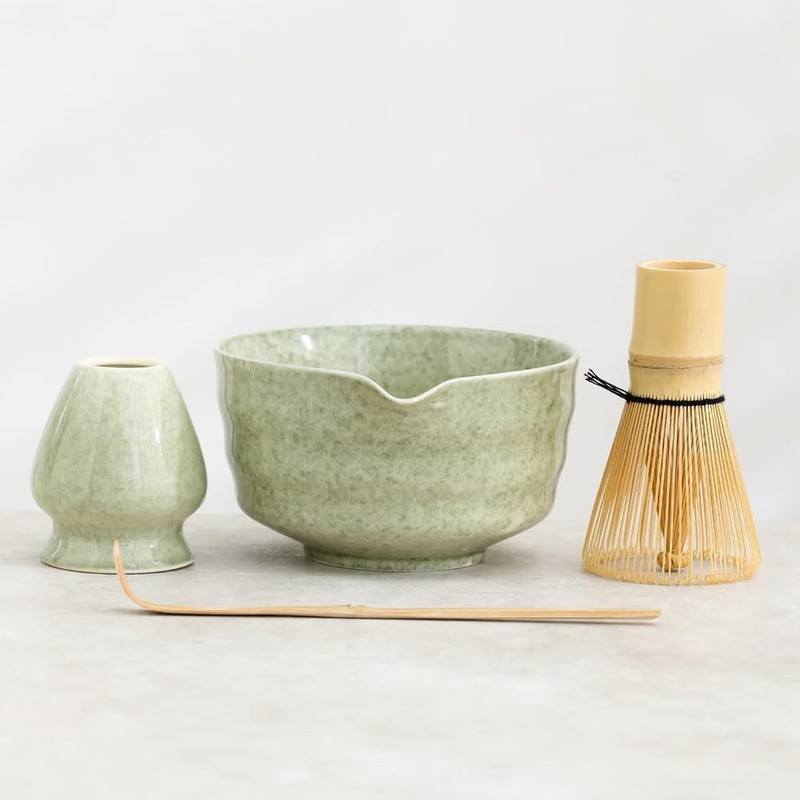 Moqqeu Matcha Set, Japanese Tea Set Includes Matcha Bowl with