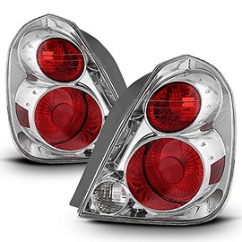 For 05-06 Nissan Altima Chrome Bezel OE Direct Replacement Tail Brake Lights Lamp L+R