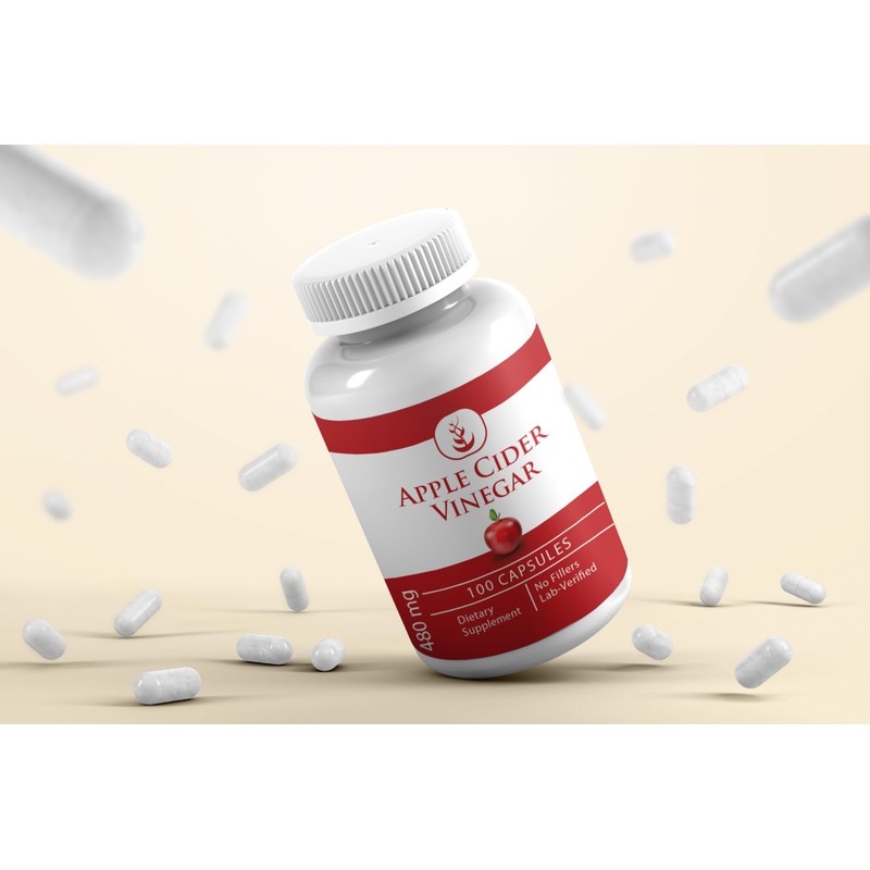 Pure Original Ingredients Apple Cider Vinegar, (100 Capsules) Always Pure,