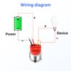 SinLoon 19 mm Touch Switch 0.74 Inch LED - Latching