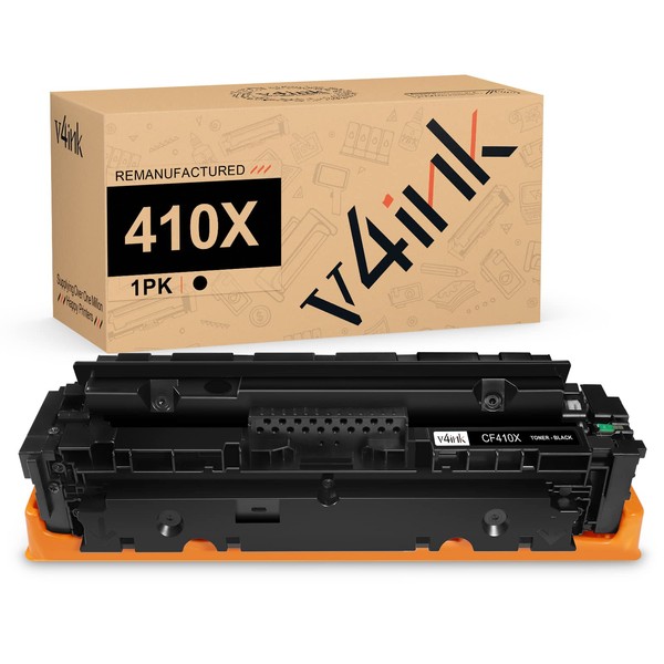 v4ink 410X Toner Cartridge Remanufactured Replacement for HP 410A 410X