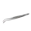 Aven 18491 Offset Spade General Purpose Tweezer, Stainless Steel, 4-1/2"