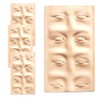 Semi-permanent three-dimensional practice rubber plate, 4 pieces, eyebrow eyeliner / 반영구 입체 연습 고무판, 4개, 눈썹 아이라인