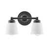 Aspen Creative 62013-2A, Two-Light Metal Bathroom Vanity Wall Light Fixture,