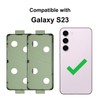 2 Pcs Galaxy S23 Back Cover Pre-Cut Sticker Tape Replacement,