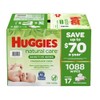 HUGGIES Natural Care Sensitive Baby Wipe Refill, Fragrance Free (1,088