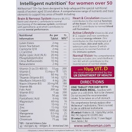 Wellwoman 50 Advanced Vitamin and Mineral Formula 30 Tablets for Health Vitality