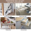 Full Extension Table Slide, Aluminum Telescopic Cabinet Table Guide Rail