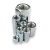Long Nut M10 x 40 mm Galvanised Steel Hexagonal Connection