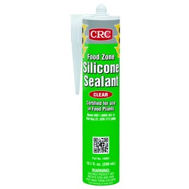 CRC Food Zone Silicone Sealant 14083 – 10.1 FL Oz, Clear Silicone Seal for Bonding, Waterproofing Applications