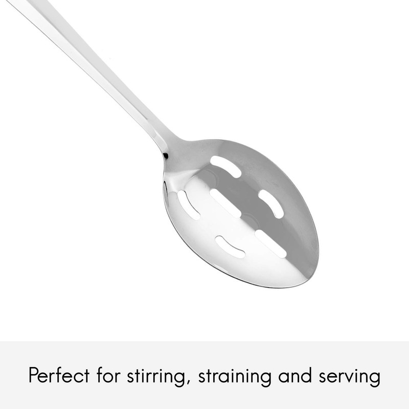 Viners Everyday Slotted Spoon | Stainless Steel Spoon Utensil for