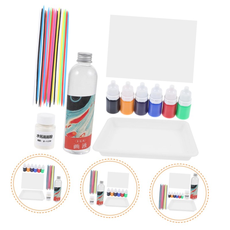 ORFOFE Water Marbling Paint Kit for Boys and Girls Complete
