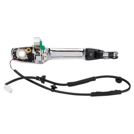 TRQ Front Left Exterior Door Handle Chrome Drivers Side Compatible with 2007-2012 Mazda CX-7