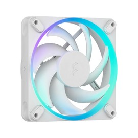 Fractal Design Momentum 12 RGB-Silent PC Case Fan-120 mm-ARGB Gen2-16 LEDs-Liquid Crystal Polymer LCP blades-FDB Fluid Dynamic Bearing - Cooling Performance - Powerful Airflow - Quiet Operation-White
