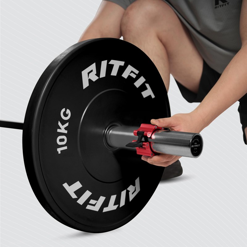 RitFit 2-Inch Magnetic Barbell Collars Locking Clamps - Heavy Duty