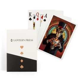 Day of The Dead, Man and Candle (52 Playing Cards, Poker Size Card Deck with Jokers)