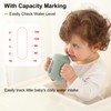 Seposeve 2 Pack Silicone Sippy Cups, Leak-Proof Baby Straw Cup