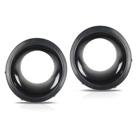 LQI Front Fog Light Cover Lamp Bezel Left and Right Compatible with Land Rover LR4 2010-2014 Black LR015461, LR015462