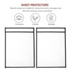 Cabilock Scrapbook 10Pcs Clear File Multi Functional Document Sleeves Paper