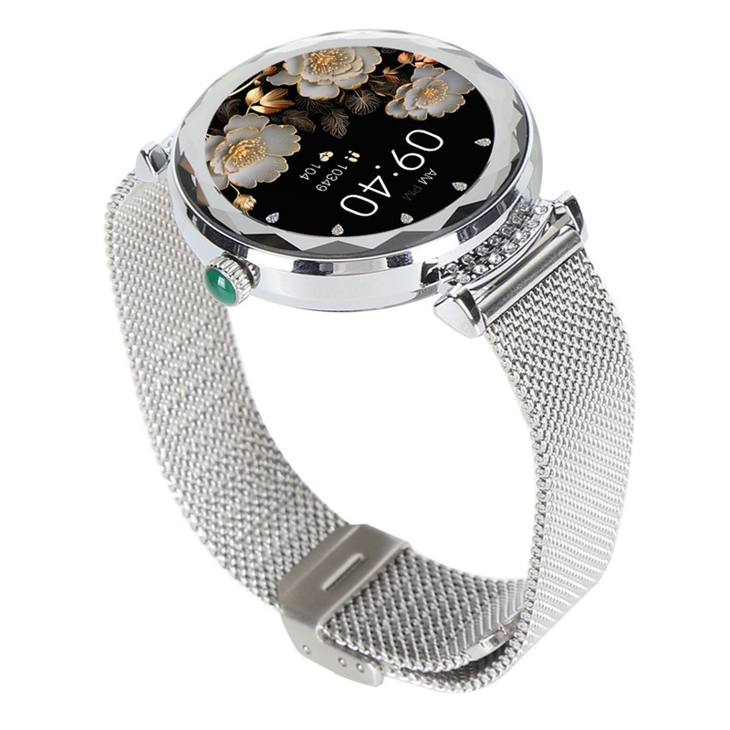 1.19in Smart Watch for Women with Rhinestone Smartwatch Bluetooth Call