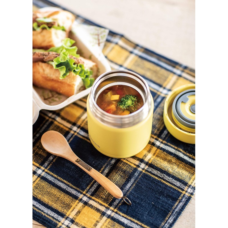 Peacock LKD-30 Y Food Jar, Stainless Steel, 10.1 fl oz