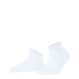 FALKE Women's Shiny W Sn Viscose Low-Cut Plain 1 Pair Trainer Socks, White 2000, 5.5-8
